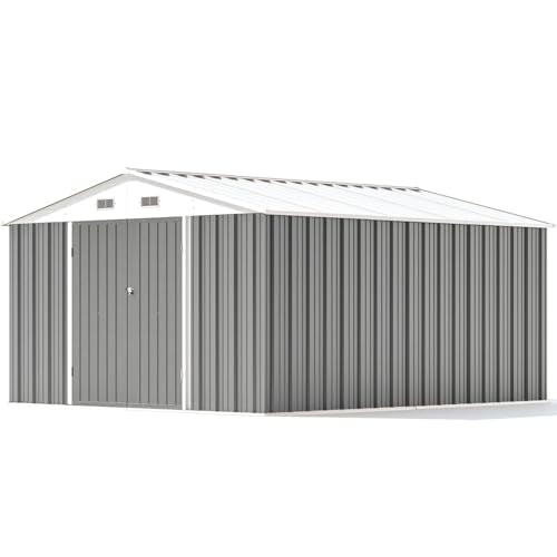 10x12 FT Outdoor Storage Shed with Floor Frame