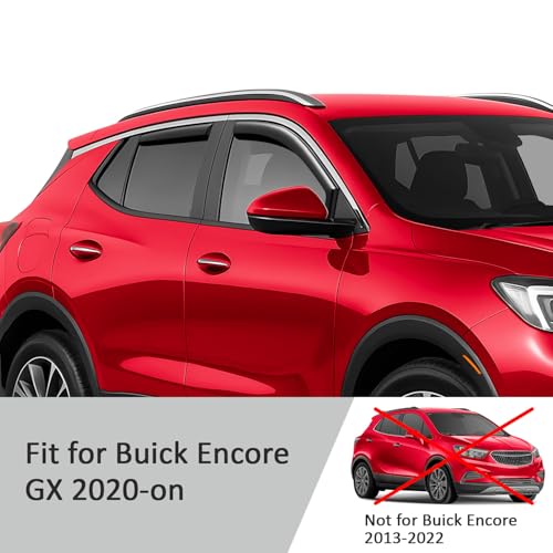 in Channel Extra Durable Rain Guards for Buick Encore GX 2020 (4 Count)