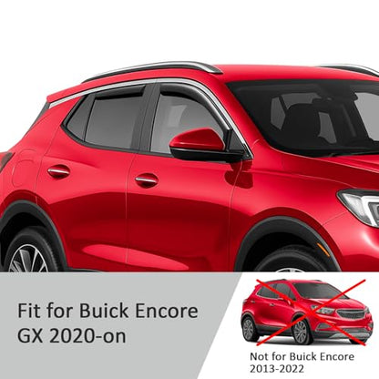 in Channel Extra Durable Rain Guards for Buick Encore GX 2020 (4 Count)