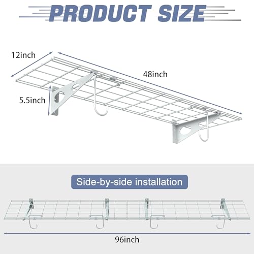 2 Pack Garage Wall Shelves