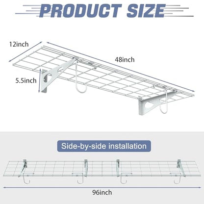 2 Pack Garage Wall Shelves