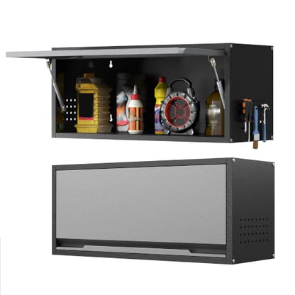 Metal Garage Wall Cabinet with Doors Side with Holes