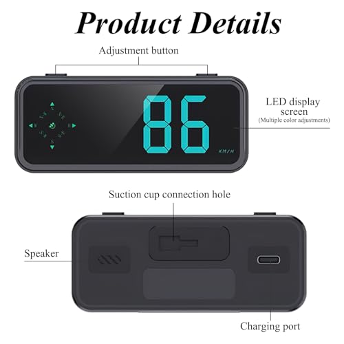 GPS Digital Speedometer for Car MPH