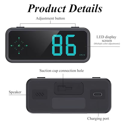 GPS Digital Speedometer for Car MPH