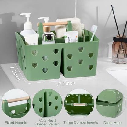 Portable Shower Caddy Plastic Shower Basket Organizer with Handle