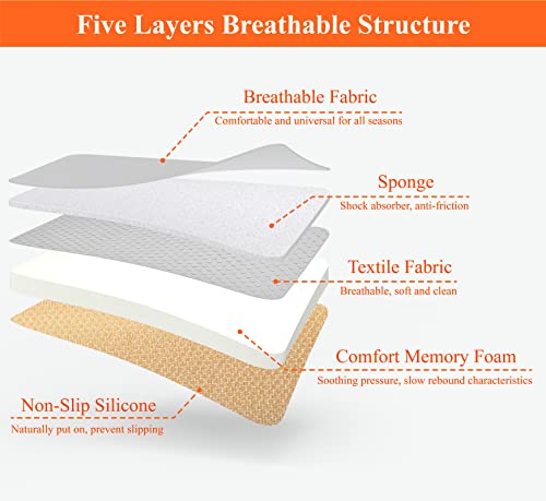 Memory Foam Car Seat Cushion for Driver and Office Chair Comfort