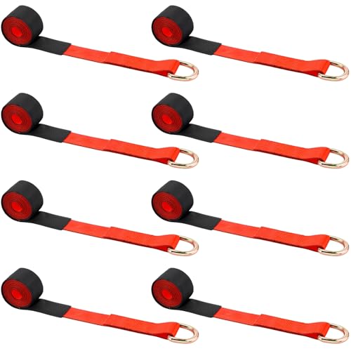 8 Pack 2" x 8ft Lasso Tow Truck Straps with D Ring 11 (8 Count)