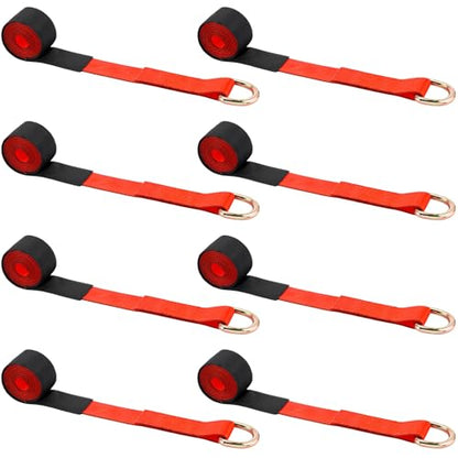 8 Pack 2" x 8ft Lasso Tow Truck Straps with D Ring 11 (8 Count)