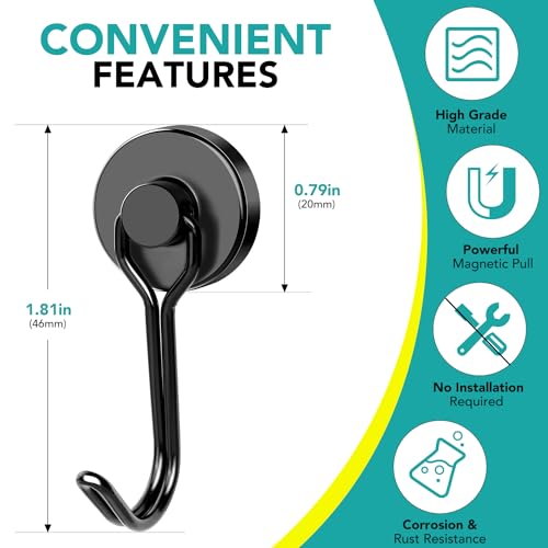 Magnetic Hooks (4 Count)