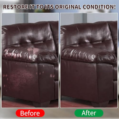 Maroon Leather Recoloring Balm with 100ml Mink Oil