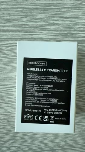 Upgraded V5.3 FM Bluetooth Transmitter