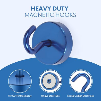 Magnetic Hooks Steel Tube Design for Cruise (10 Count)