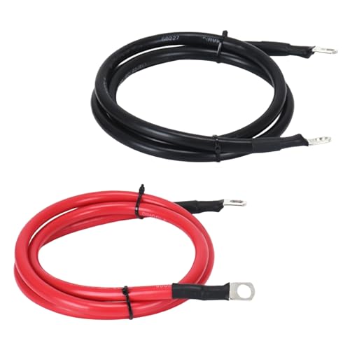 4 AWG Battery Cable 4 Gauge Pure Copper Battery Inverter Cables with 5