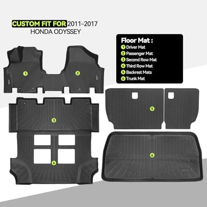 All Weather TPE Floor Mat Set for 2011