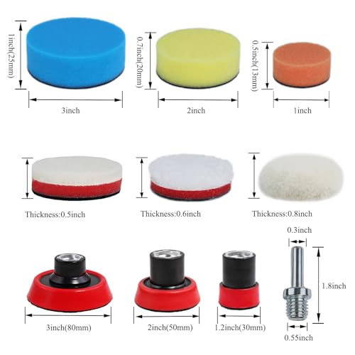 Car Foam Polishing Buffing Kit (44 Count)