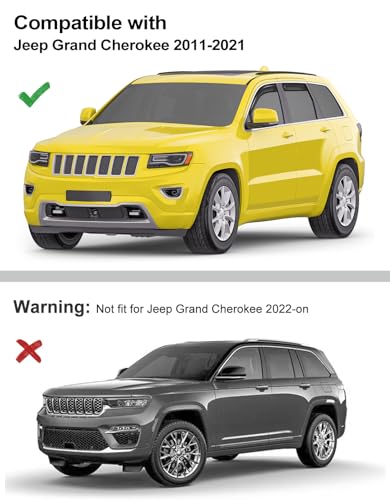 Window Visors Rain Guards for Jeep Grand Cherokee (4 Count)