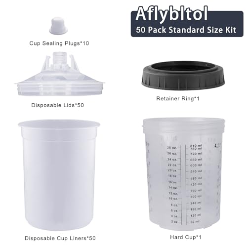 Disposable Paint Sprayer Mixing Cup for Automotive Paint Gun