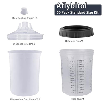 Disposable Paint Sprayer Mixing Cup for Automotive Paint Gun