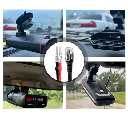 Radar Detector Hardwire Power Cord Mirror Wire Plug Tap