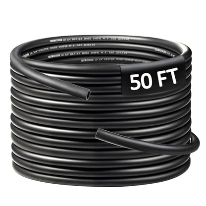 3 4" Heater Hose 50FT Coolant Radiator SAE 20R3 100PSI