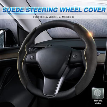 Custom Fit for Tesla Steering Wheel Cover