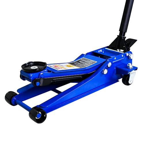 6600lbs 3Ton Low Profile Floor Jack with Foot Pedal Dual Piston Hydraulic