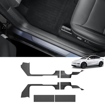 5PCS Door Sill Protective Cover for Tesla Model Y Juniper 2025+