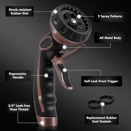 Hose Nozzle with Easy Self
