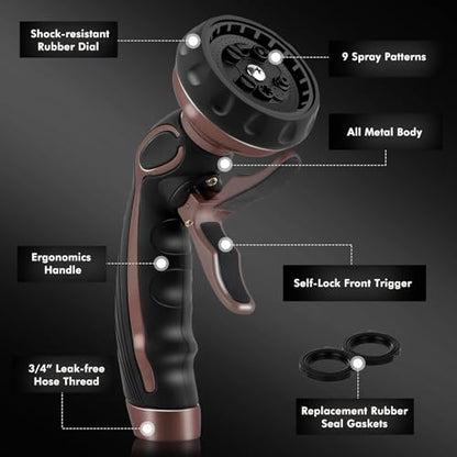 Hose Nozzle with Easy Self