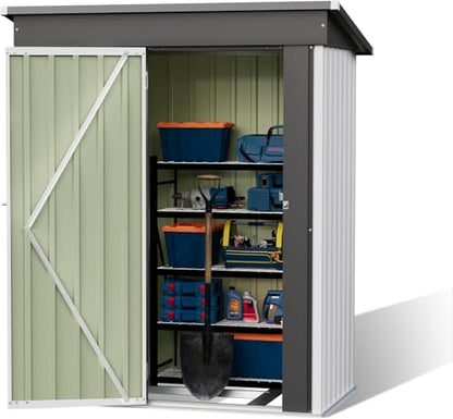 5x3 FT Outdoor Storage Shed with Floor Frame