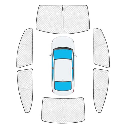 6pcs Thicken Sun Shades Custom for Hyundai Elantra Sedan 2017 (6 Count)