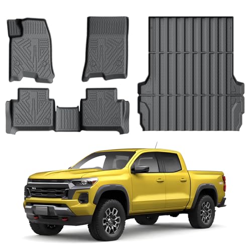 Floor Mats Bed Mat Set for 2023 2024 2025 2026 Chevy Colorado (4 Count)