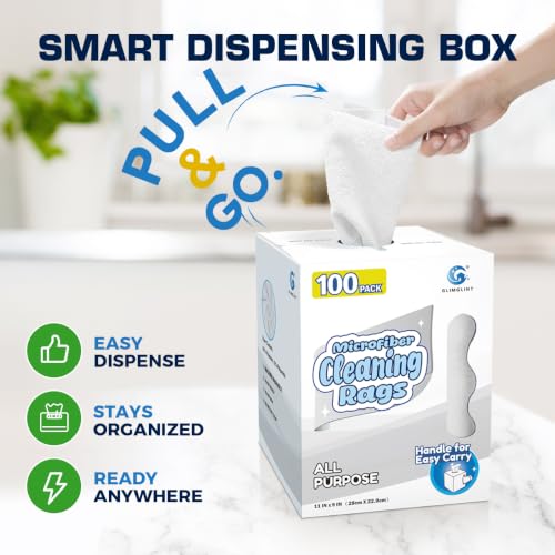 Microfiber Cleaning Cloth 100 Pack (100 Count)