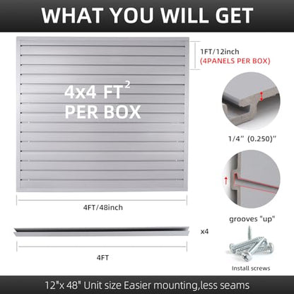 Slat Wall Paneling Garage Wall Organizer