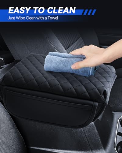 Armrest Cover for 2023 2024 2025 Chevy Colorado & 2023 2024 2025 GMC Canyon Accessories Center Console Middle Lid Pad Protector for Car Elbow Rest
