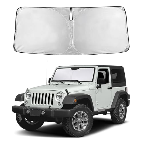 Windshield Sunshade Compatible for Jeep Wrangler 1997