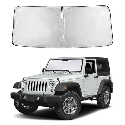 Windshield Sunshade Compatible for Jeep Wrangler 1997