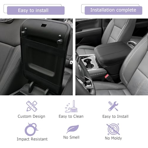 2025 2026 Suburban Tahoe Center Console Cover Compatible with 2025 2026 Chevy Suburban Tahoe Accessories Armrest Cover Armrest Console Cover
