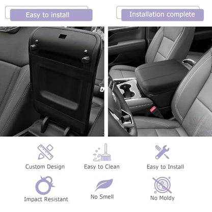 2025 2026 Suburban Tahoe Center Console Cover Compatible with 2025 2026 Chevy Suburban Tahoe Accessories Armrest Cover Armrest Console Cover