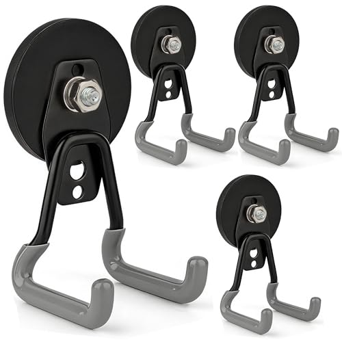 Upgraded Heavy Duty Magnetic Hooks (4 Count)