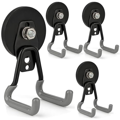 Upgraded Heavy Duty Magnetic Hooks (4 Count)