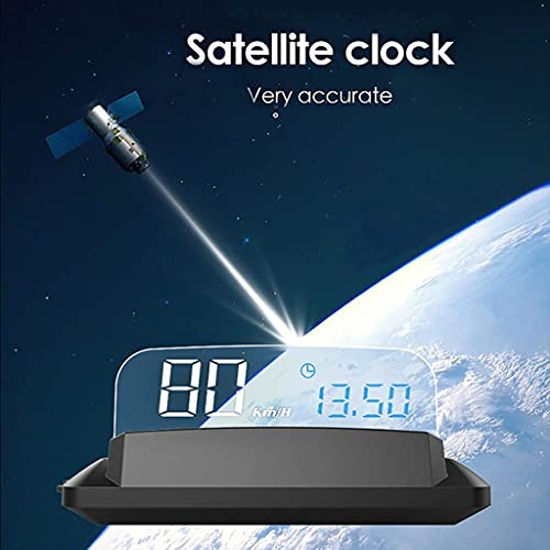 Universal Car HUD GPS Speedometer Head Up Display Digital Speed 3D Reflection for Cars Digital Speed MPH Overspeed Alarm