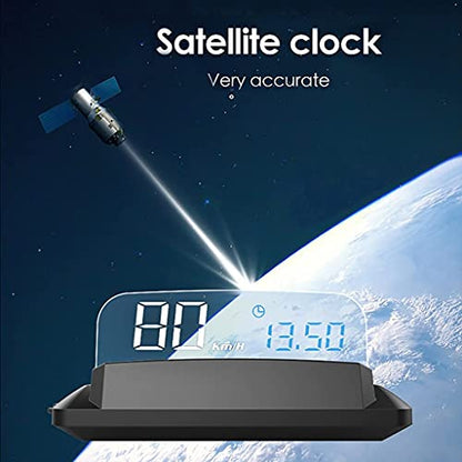 Universal Car HUD GPS Speedometer Head Up Display Digital Speed 3D Reflection for Cars Digital Speed MPH Overspeed Alarm