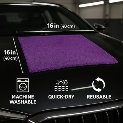 Paks Edgeless Microfiber Towels for Cars (3 Count)