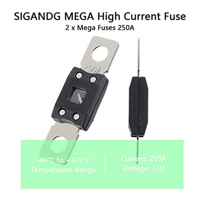 250A MEGA High Current Fuse (2 Count)