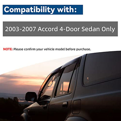 4pcs JDM Window Visors Rain Guards for 2003
