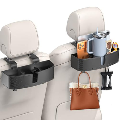 Car Headrest Cup Holder for Back Seat Organizer for Multi (2 Count)