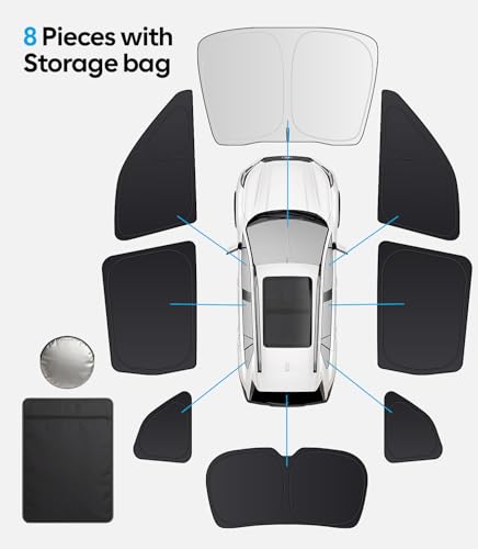 2026 8PC Full Set Window Sunshade for Subaru Forester 2019 (8 Count)