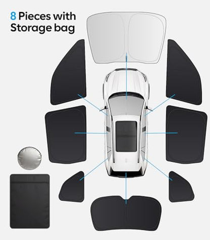 2026 8PC Full Set Window Sunshade for Subaru Forester 2019 (8 Count)