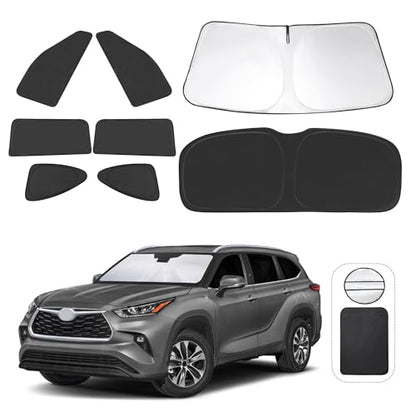 Window Shades 8PCS for Toyota Highlander 2020 (8 Count)